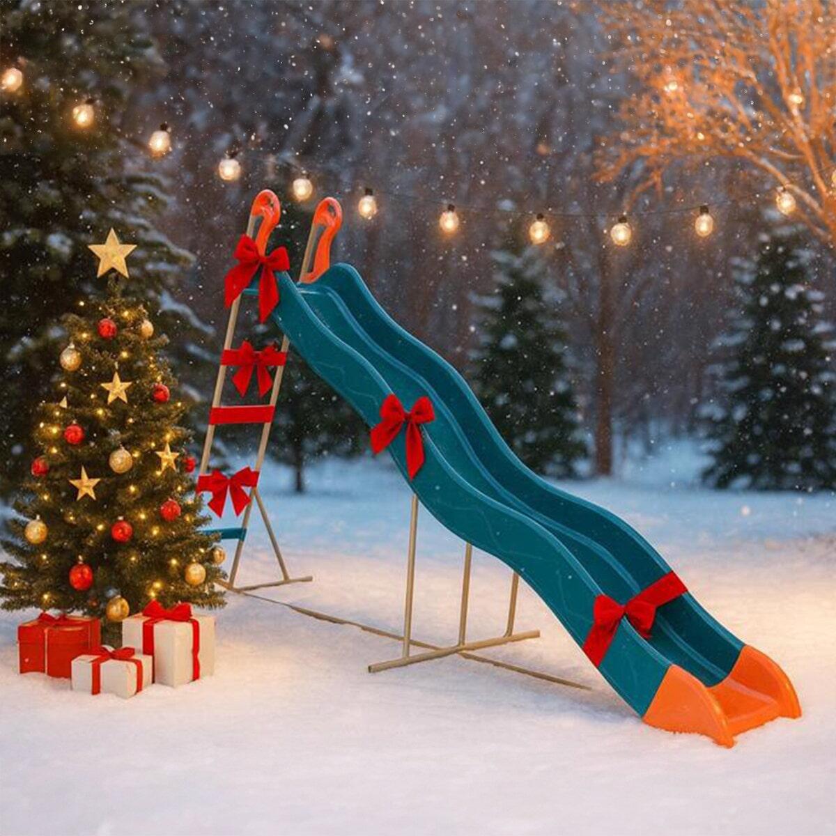 Toboggan PYROU Bleu TRIGANO 3,32 m. 3-12 ans. 7/7