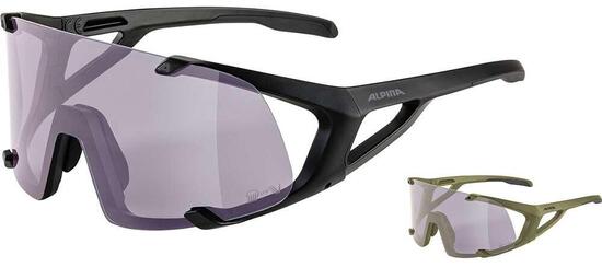 Olympische Sportbekleidung Alpina Sports Brille Hawkeye Q-Lite V Olive