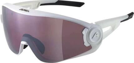 Olympische Sportbekleidung Alpina Sports Brille 5W1ng QV Mat White