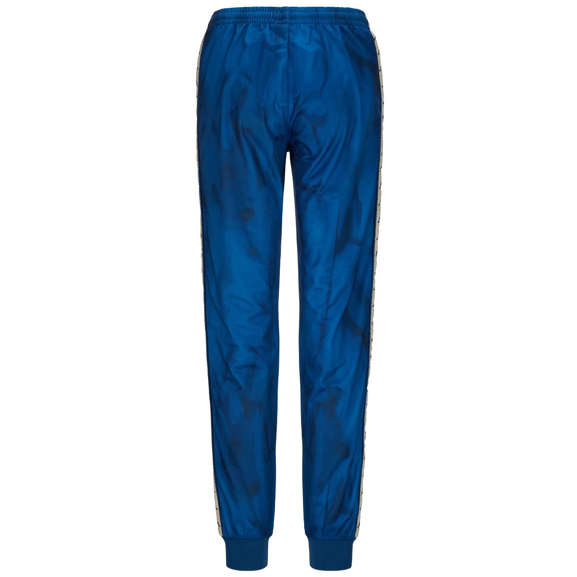 Pantaloni da donna in poliestere blu da streetwear sportivo 4/5