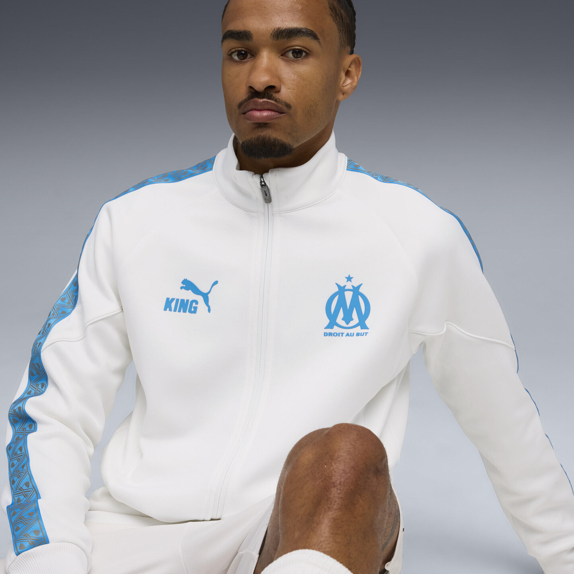 Casaco homem fecho de correr Olympique De Marseille King Anthem PUMA 3/7
