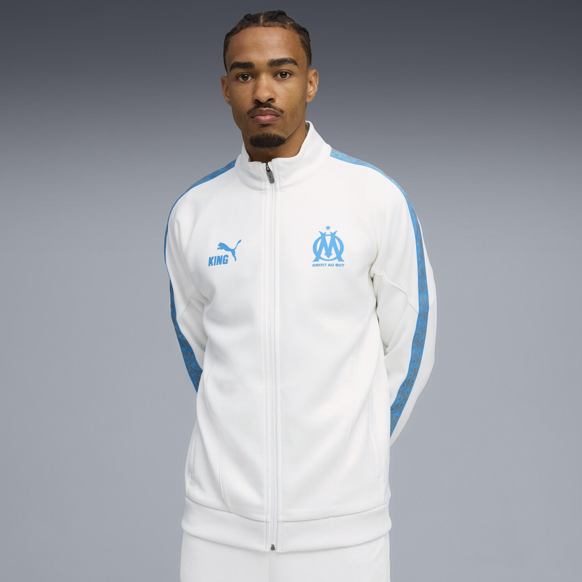 Casaco homem fecho de correr Olympique De Marseille King Anthem PUMA 2/7