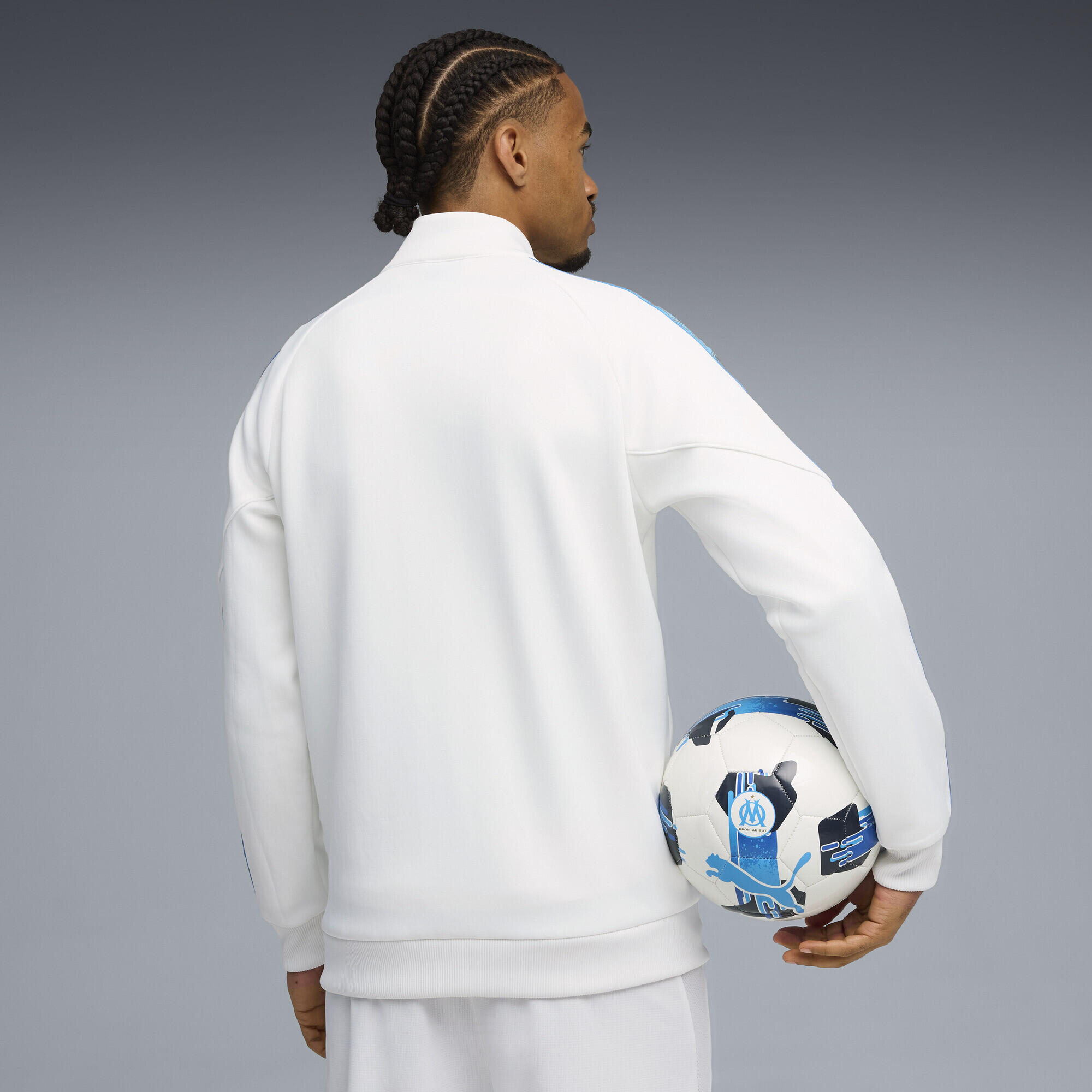 Casaco homem fecho de correr Olympique De Marseille King Anthem PUMA 5/7
