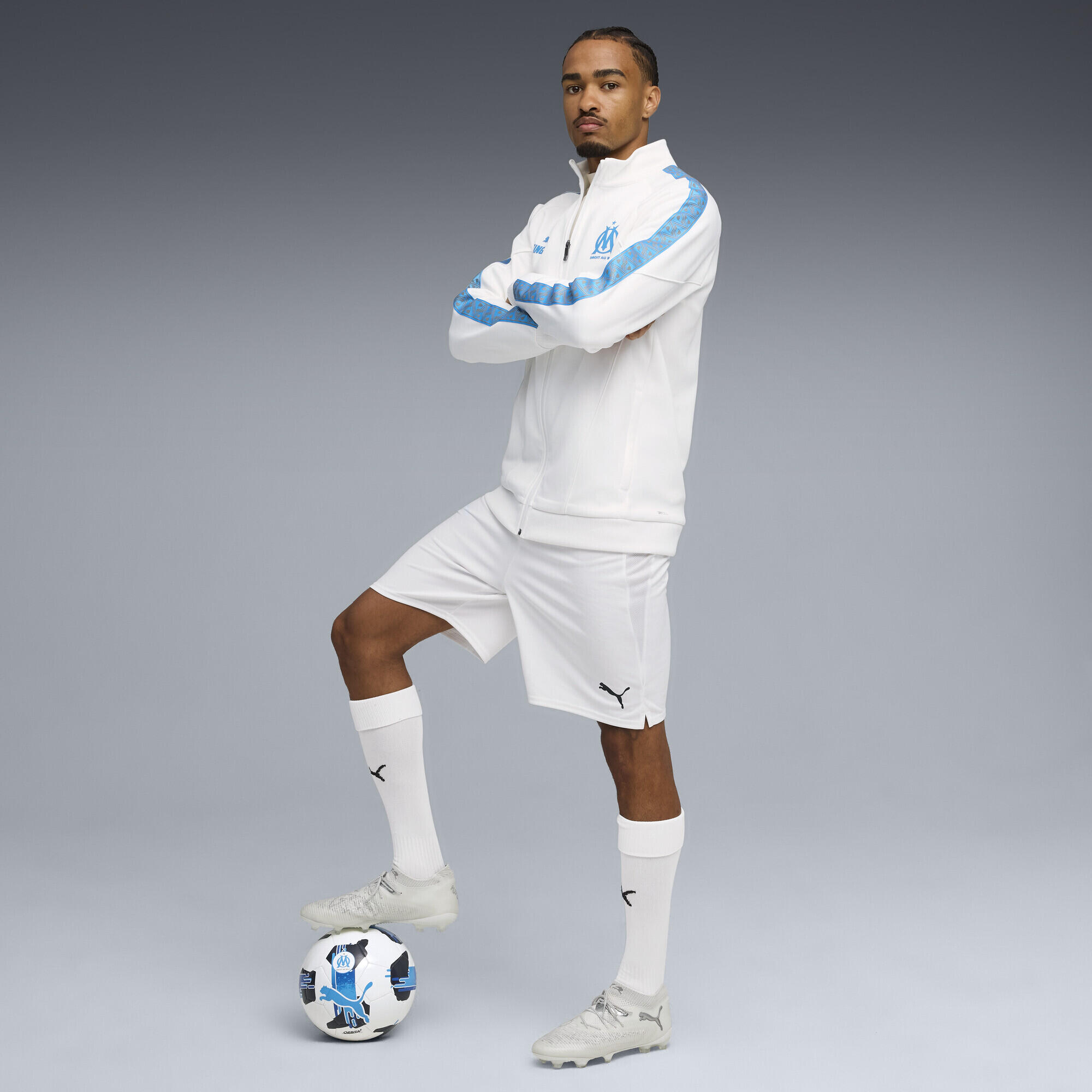 Casaco homem fecho de correr Olympique De Marseille King Anthem PUMA 4/7