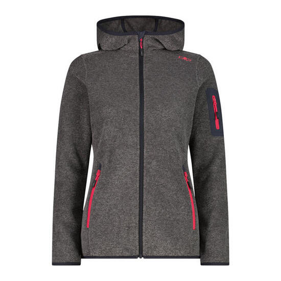 CMP Damen Fleecejacke Woman Jacket Fix Hood 3H19826A