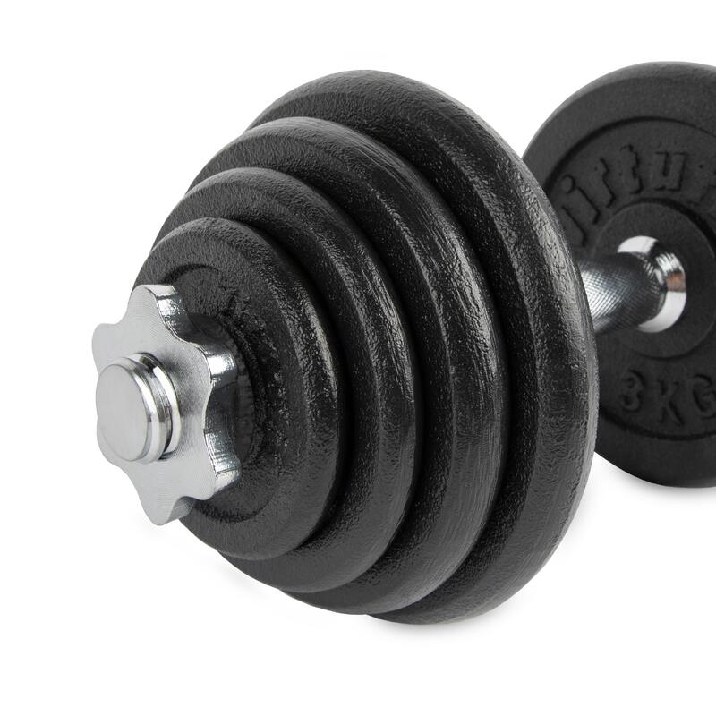 Gantera VirtuFit Ajustabile Cast Iron - 1 x 15 kg