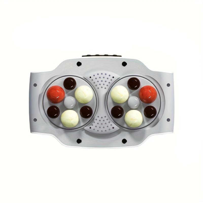 NNETM USB-Rechargeable Abdominal Massager with Stone Kneading(White)
