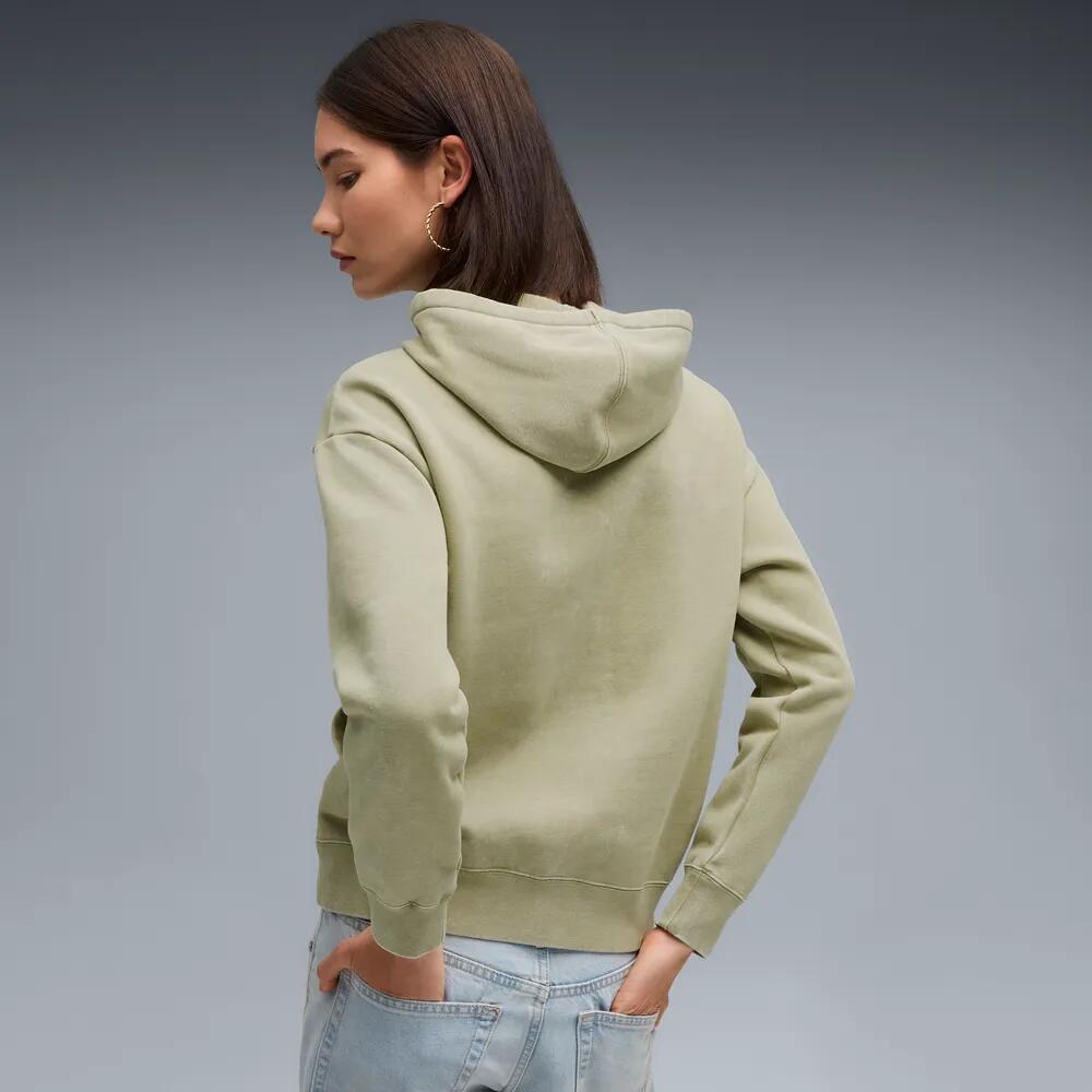 Puma Kapuzenpullover Elevated Relaxed Wash Damen mit Kägurutaschen 4/5