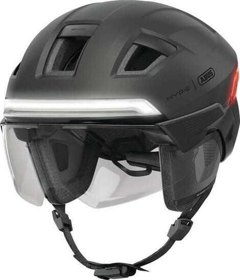 Casco smart ABUS Hyp‑E Bl.Ace Volcano Titan M 54–58 cm.