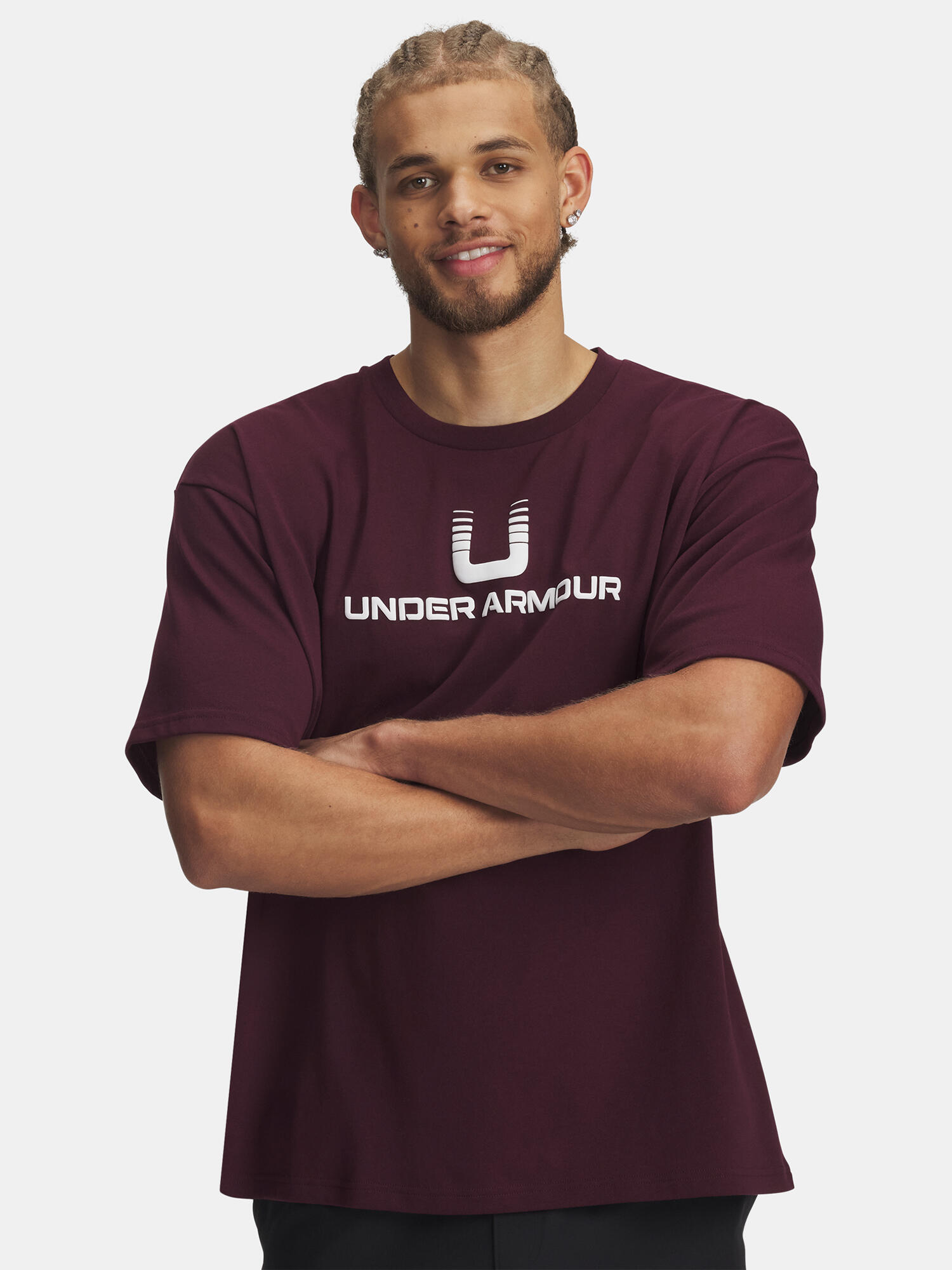 T-shirt Under Armour Logo Heayweight 1/4