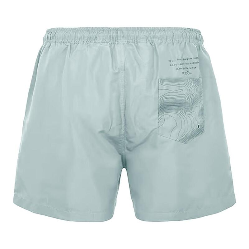 Short De Bain Kappa Vintage, Homme, Bleu Marine/gris, Taille L