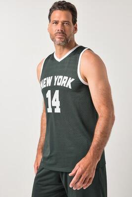 Heren mesh-tanktop fitness borstprint quickdry