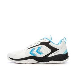 Chaussures de sport en salle Blanches/Noir/Bleu Homme Hummel Speed Court