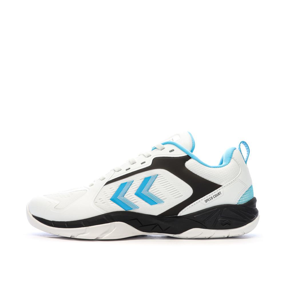 Hummel - Chaussures De Sport En Salle Blanches/noir/bleu Homme Hummel Speed Court - Chaussures De Sport - Noir - Decathlon