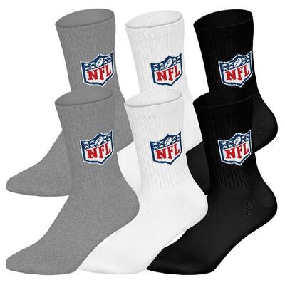 Socken Unisex 6er Pack Stretch-NFL SHIELD 3Pack Crew Socks