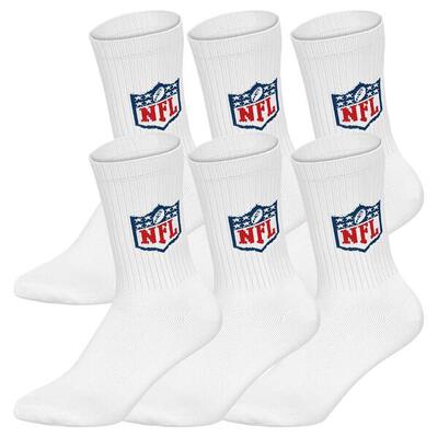 Socken Unisex 6er Pack Stretch-NFL SHIELD 6Pack Crew Socks