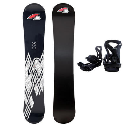 F2 Set Snowboard Rental Machine mit Protector 160cm + Sonic Bindung L