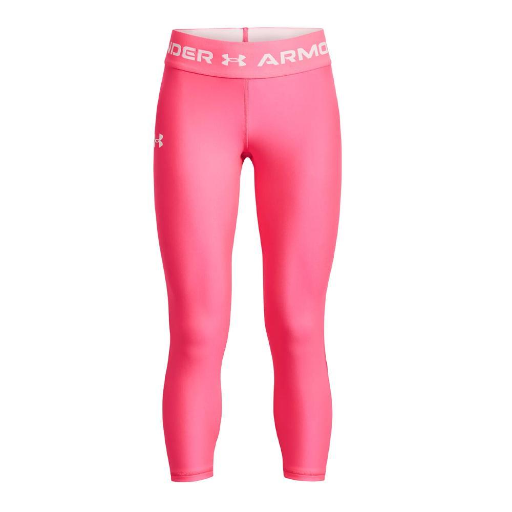 Under Armour Girls' Pink Ankle Crop Leggings