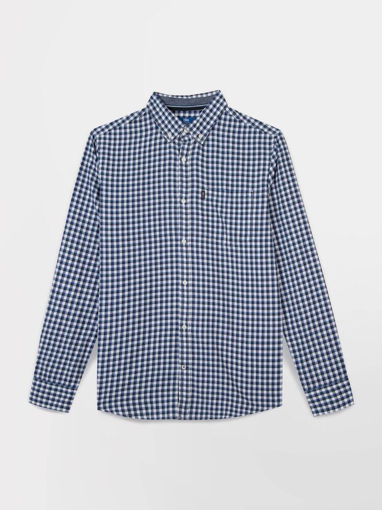 Chemise manches longues Homme - PERRICHE Bleu 2/5