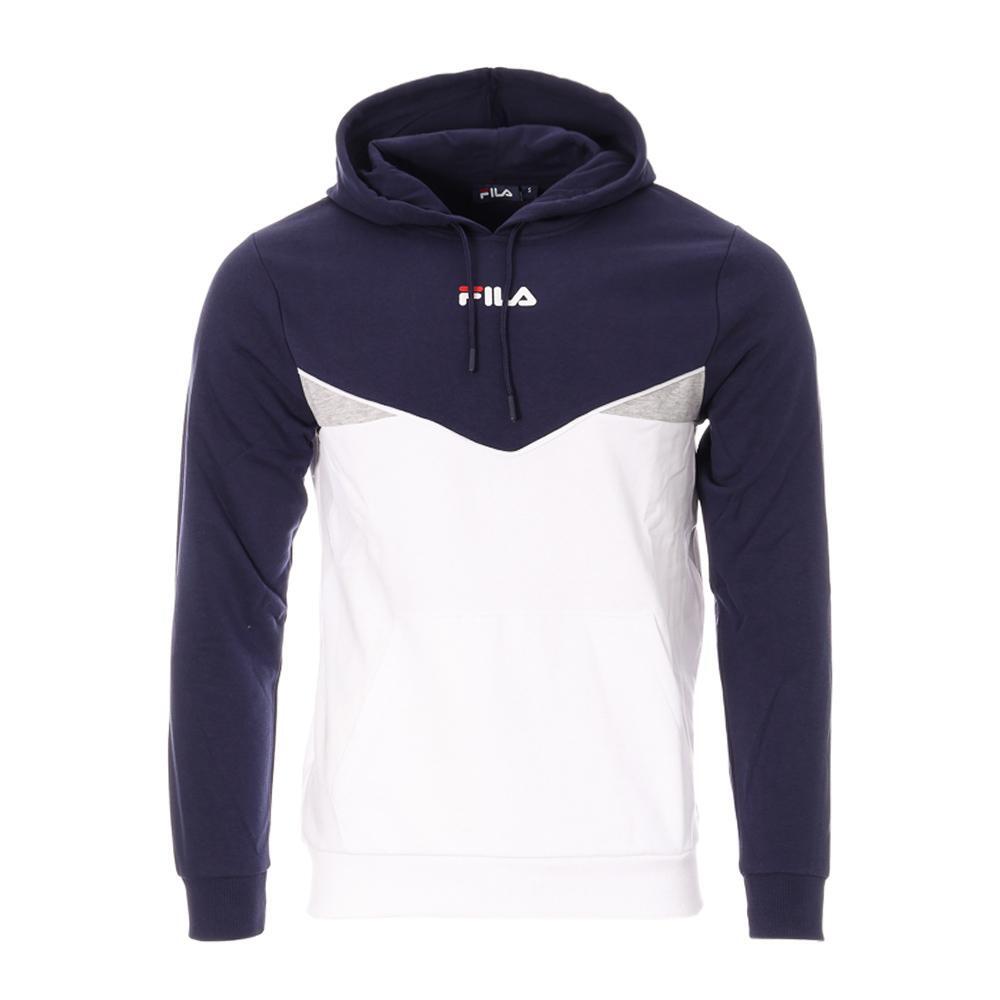 Men's Fila Simpson White/Navy Sweatshirt