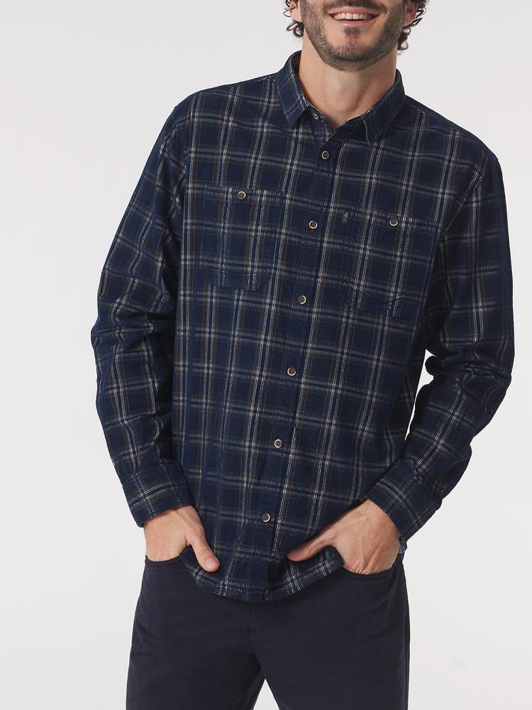 Camisa de Hombre TBS FLOYDCHE Azul Marino 2/5