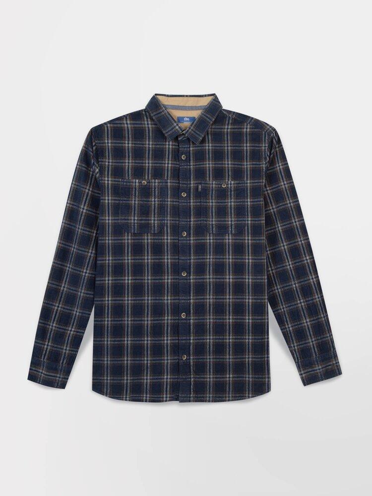 Camisa de Hombre TBS FLOYDCHE Azul Marino 5/5