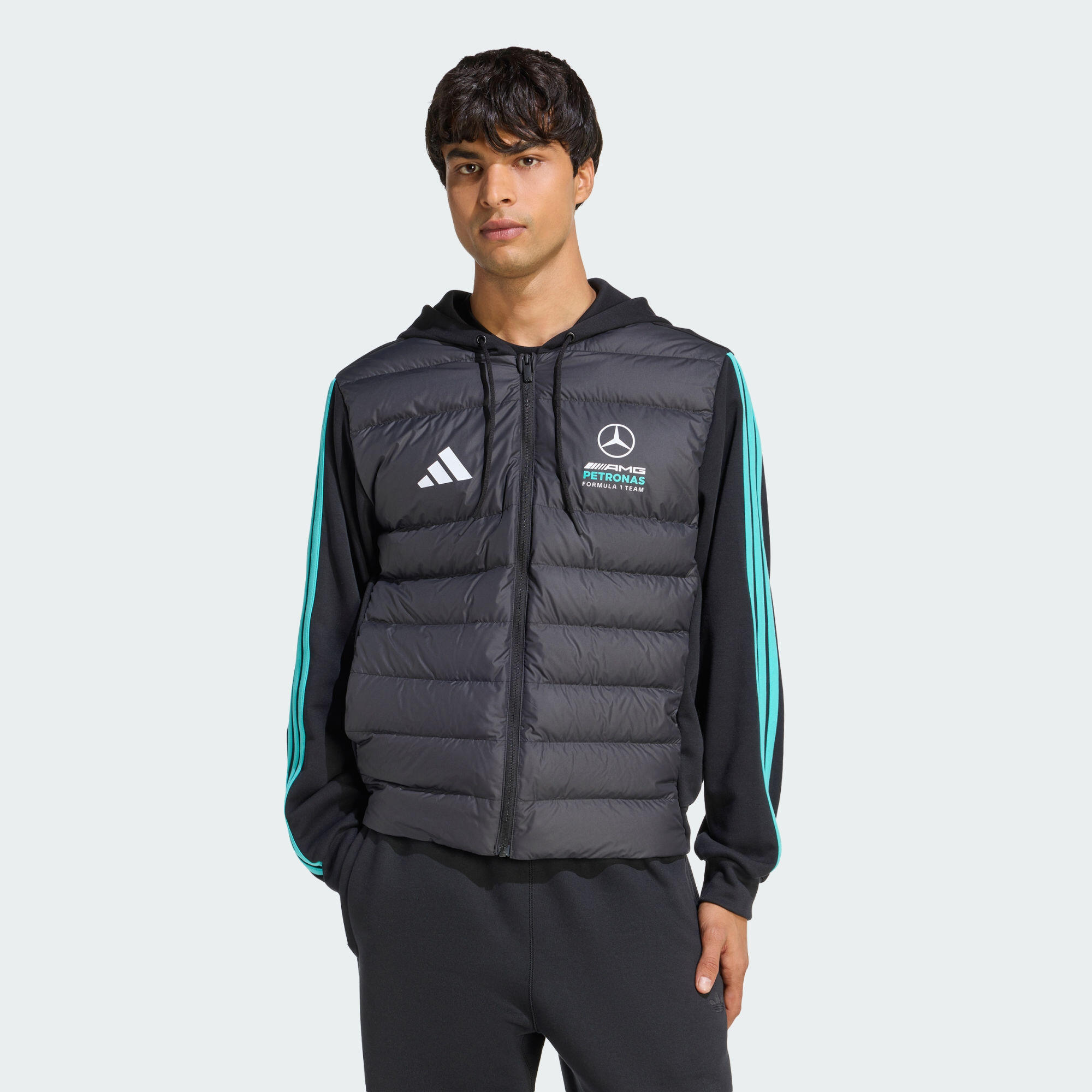 Adidas - Doudoune Mercedes - Amg Petronas Formula 1 Team Dna - Doudoune Duvet - Bleu|noir - Decathlon