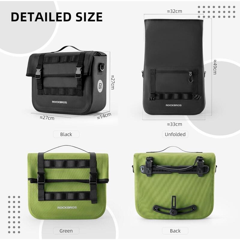 Sacoșe de bicicletă impermeabile ROCKBROS 15L