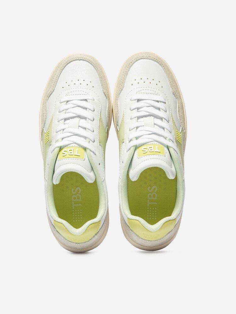 Zapatillas TBS ALMERIA Blancas/Amarillas para Mujer 3/7