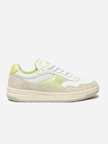 Baskets femme ALMERIA blanc / pistache