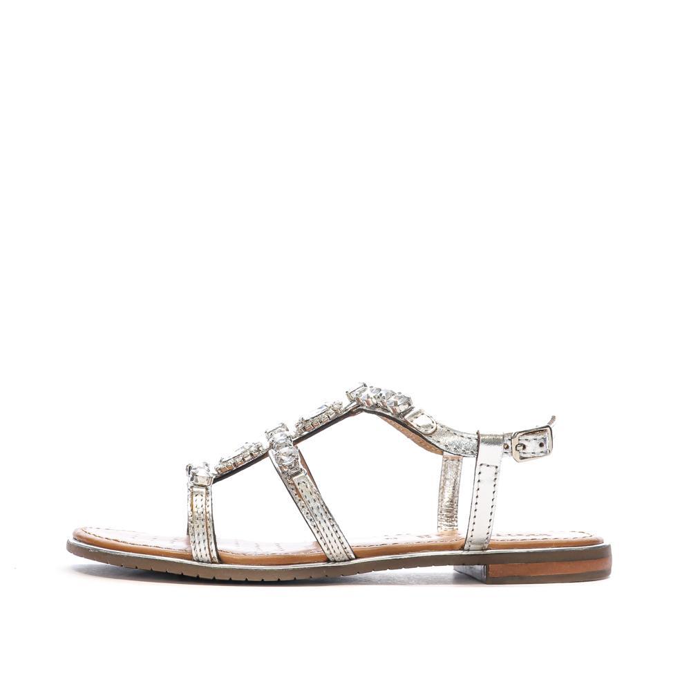 Geox - Sandales Argenté Femme Geox Sozy Plus - Sandales - Gris - Decathlon