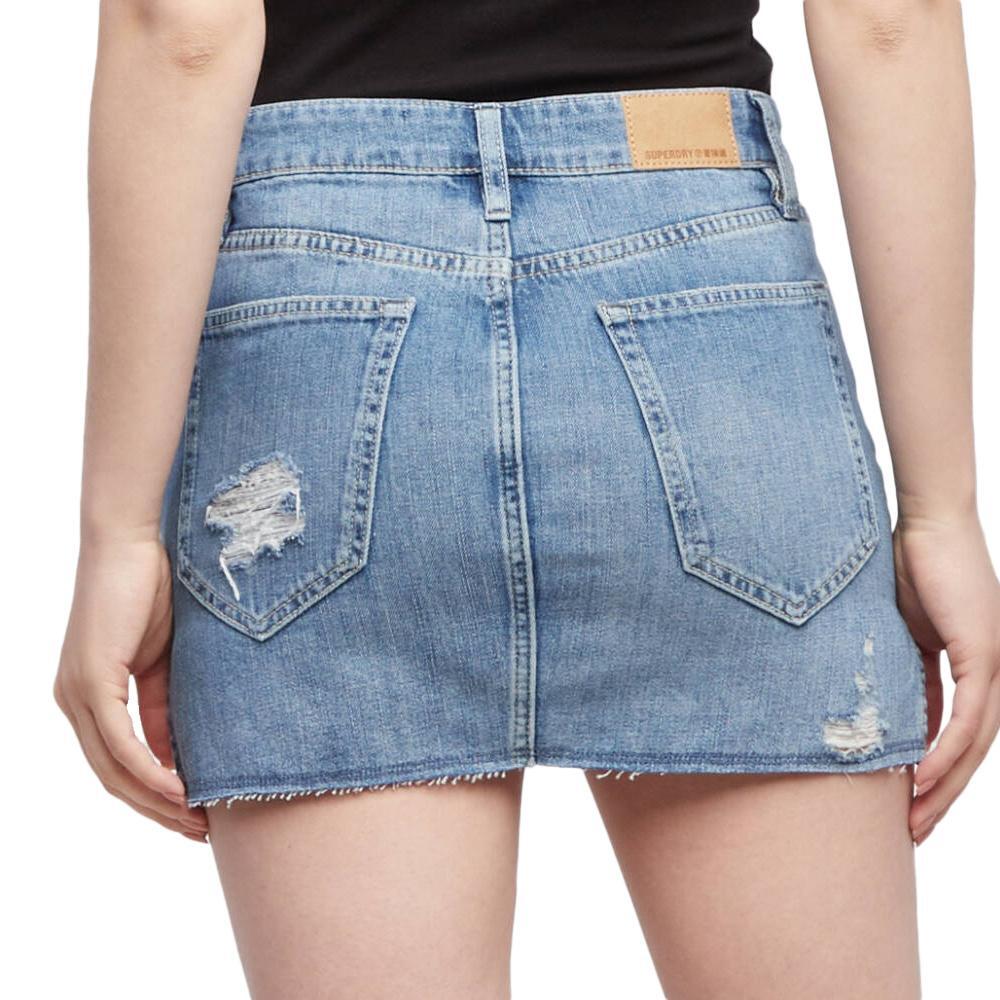 Jupe Bleu Femme Superdry Vintage 2/2