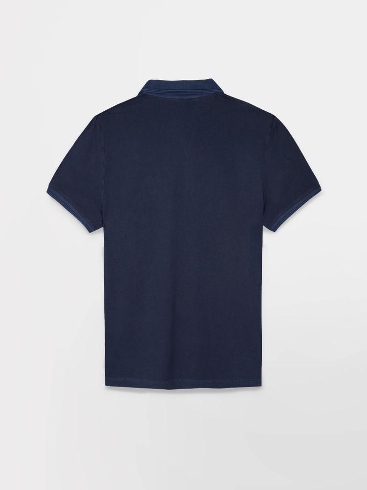 Polo Uomo TBS Jairo Blu Navy/Marrone 2/2