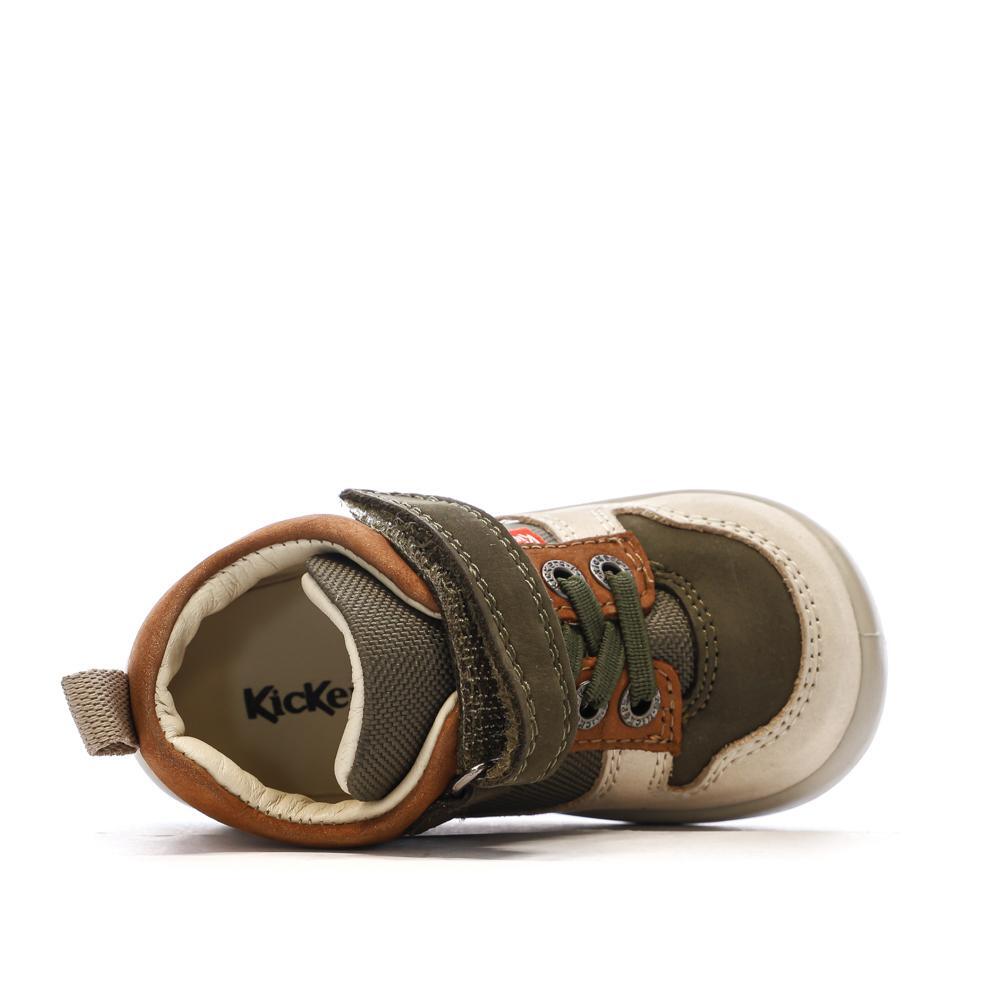 Baskets Hautes Beige/Camel Garçon Kickers Bottillon 4/7