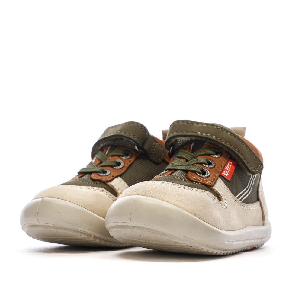 Baskets Hautes Beige/Camel Garçon Kickers Bottillon 7/7