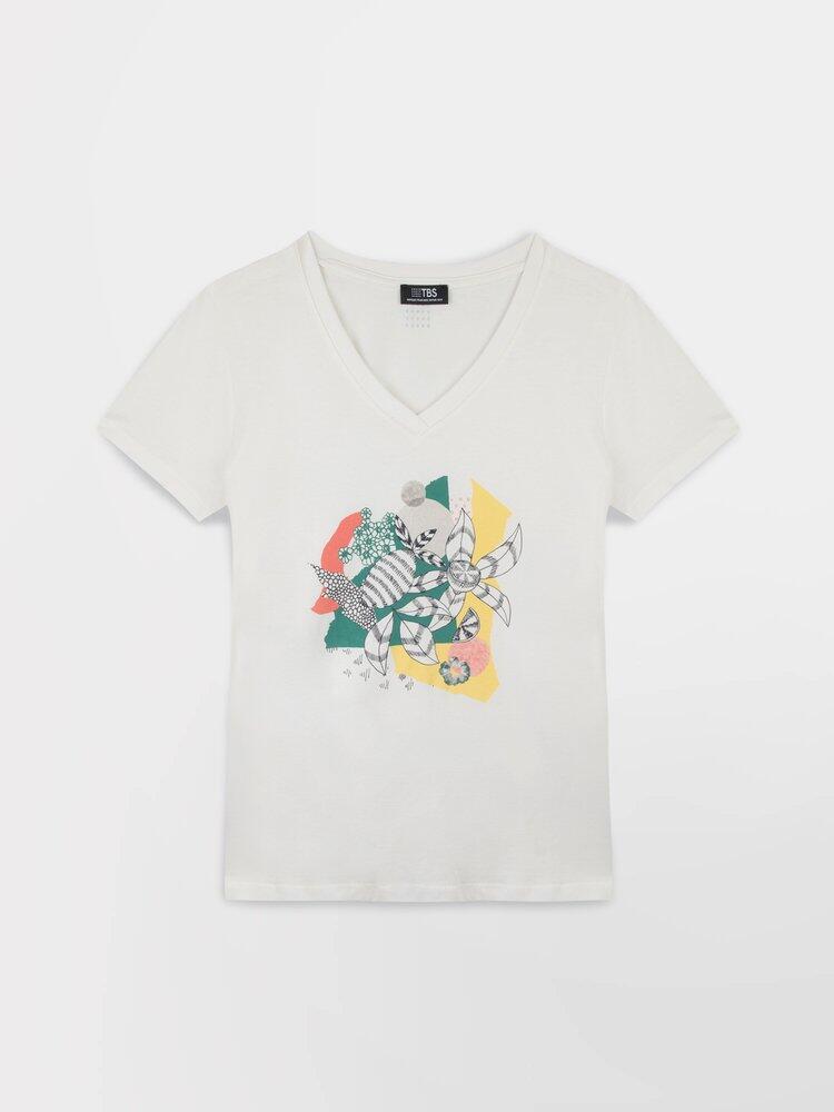 Camiseta Blanca de Mujer TBS LUGDITEE 2/4