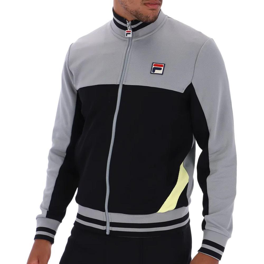 Fila - Veste De Survêtement Gris/noir Homme Fila Tiebreaker - Sweat Zippé - Noir - Decathlon