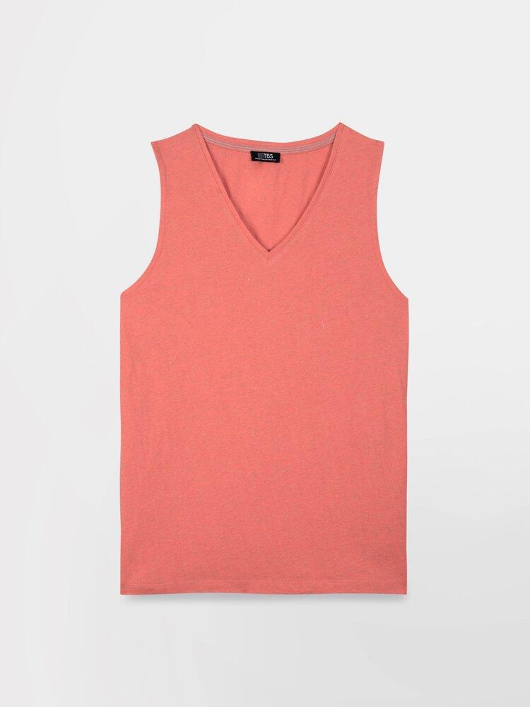 Camiseta sin mangas rosa para mujer TBS ADINADEB0 3/5