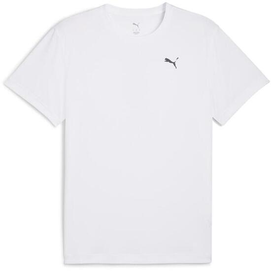 Camiseta Puma Graphics Running Faster Tee M, Blanco, Hombre