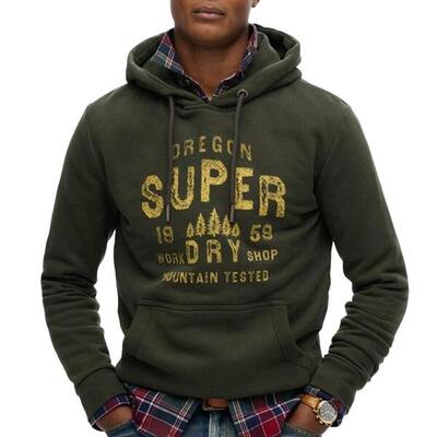 Hoodie superdry work shop