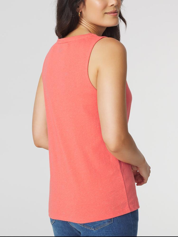 Camiseta sin mangas rosa para mujer TBS ADINADEB0 2/5