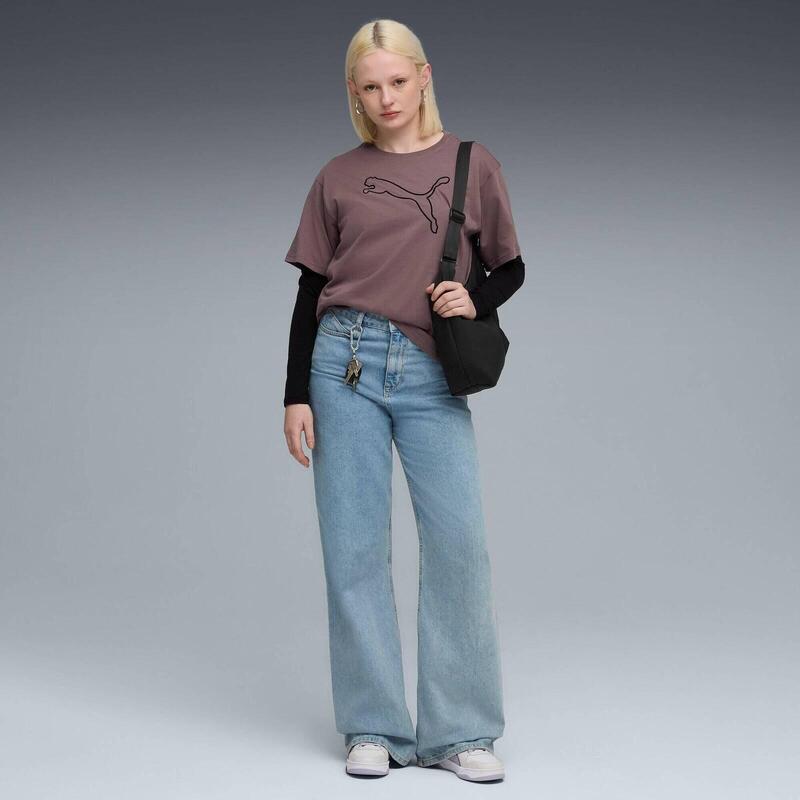 Tricou femei Puma Her Relaxed Graphic Tee Raisin, Mov