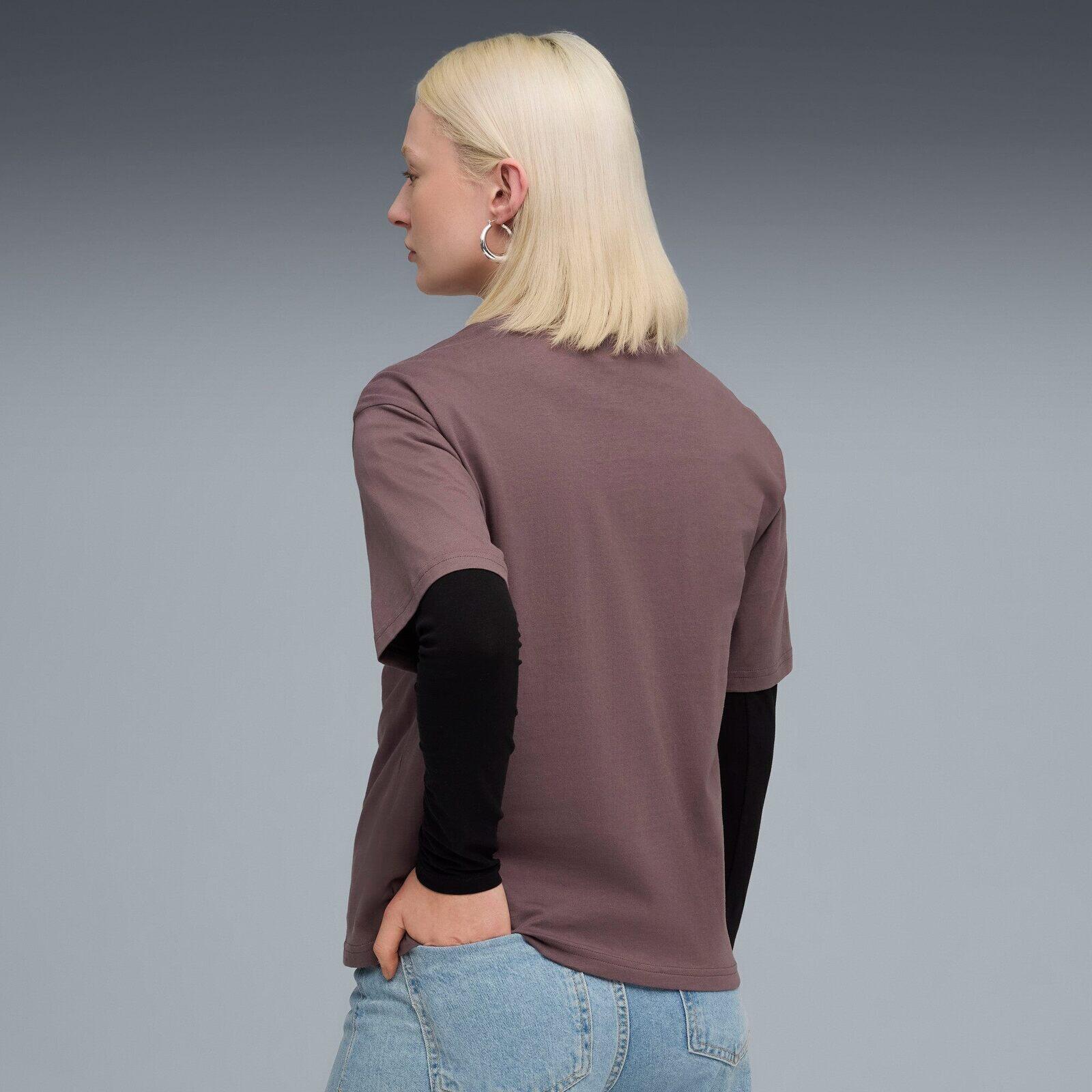 T-shirt Puma Her Relaxed Graphic Tee Raisin, Violet, Femmes 2/5
