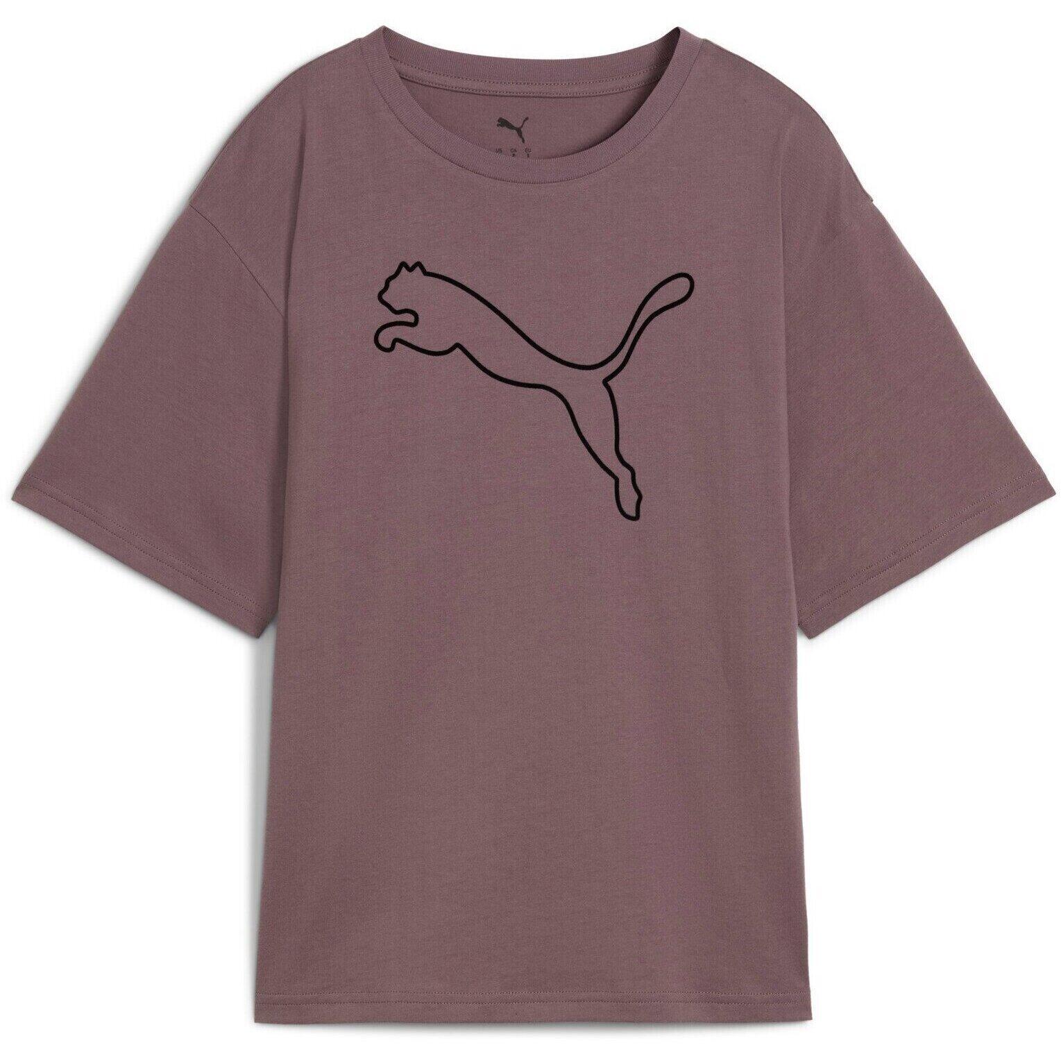 T-shirt Puma Her Relaxed Graphic Tee Raisin, Violet, Femmes 5/5