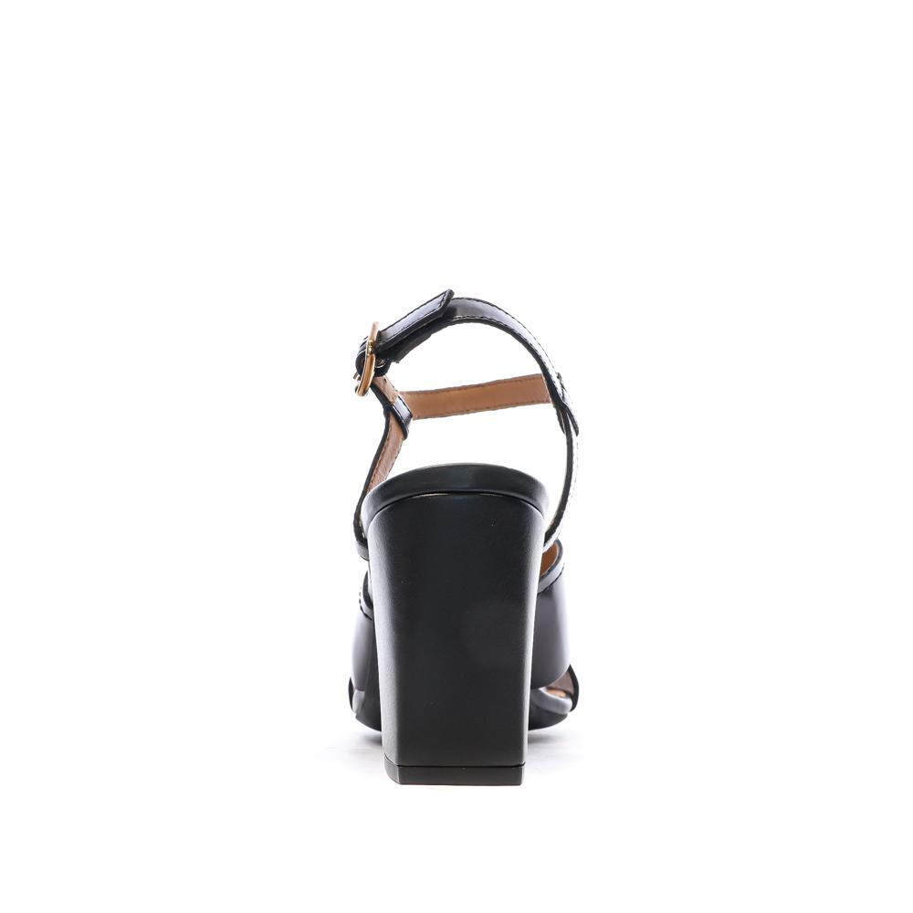 Sandalias Negras Geox Neraklia para Mujer 4/7