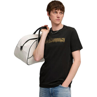 T-shirt puma tech graphic tee, zwart, mannen