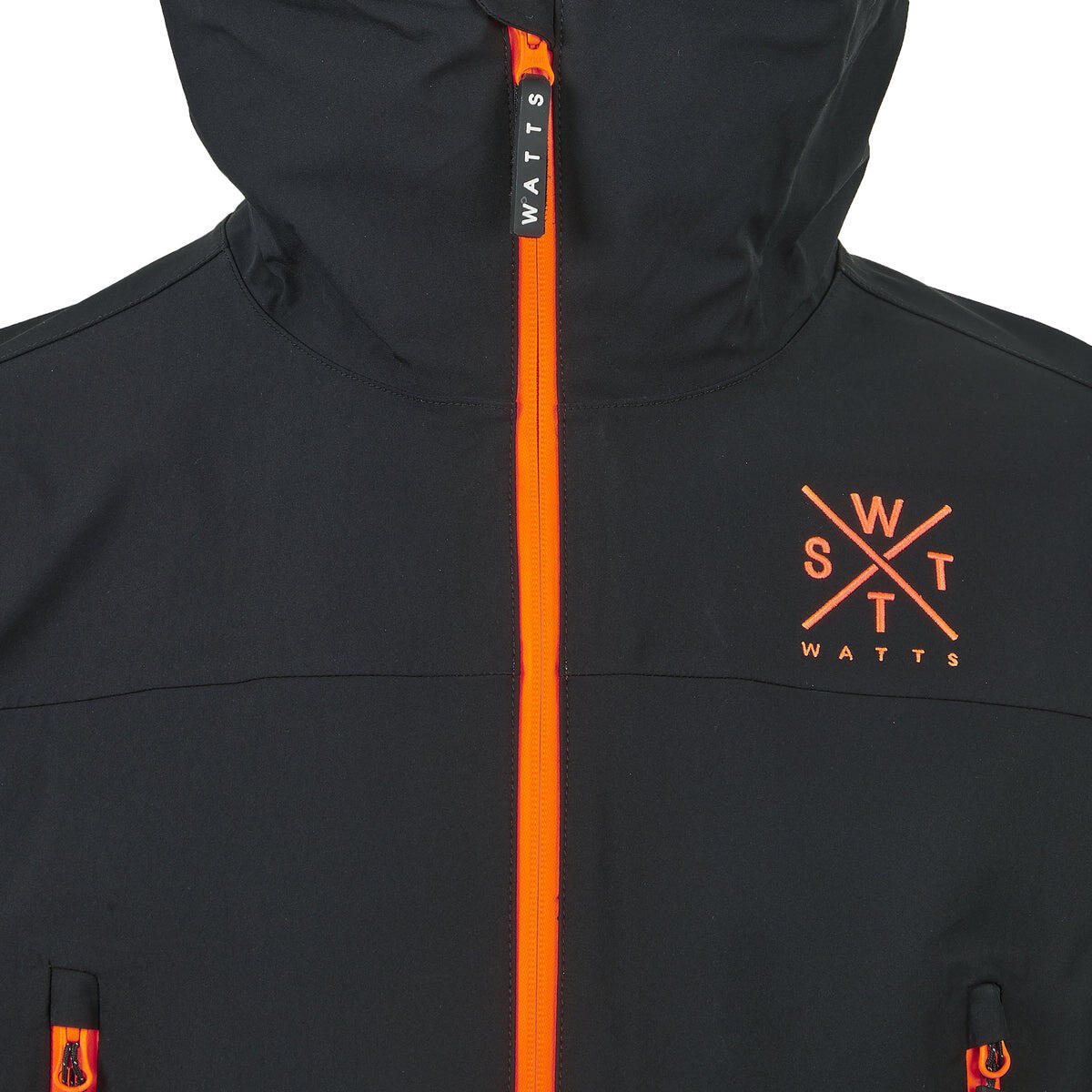 WATTS Snow Ski Jas Heren - Zwart/Wit 7/7