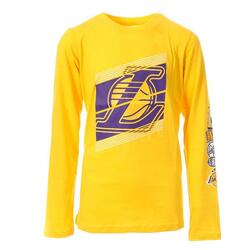 T-shirt Manches Longues Jaune Garçon NBA Los Angeles Lakers