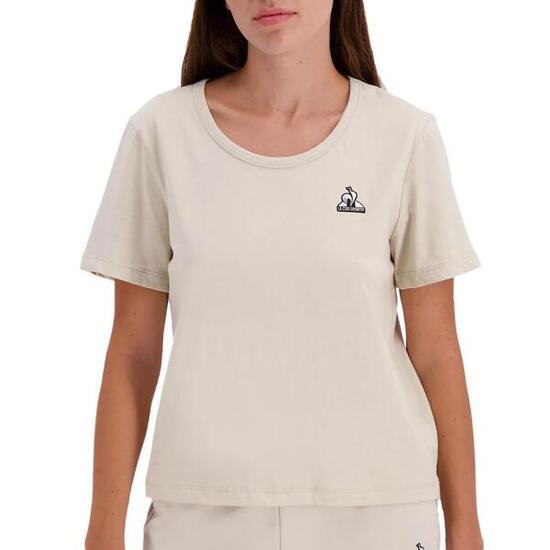 Camiseta Beige de Mujer Le Coq Sportif Contemporánea