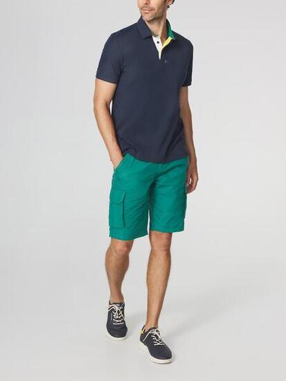 Polo manches courtes homme CLIDEPOL Navy 100% coton